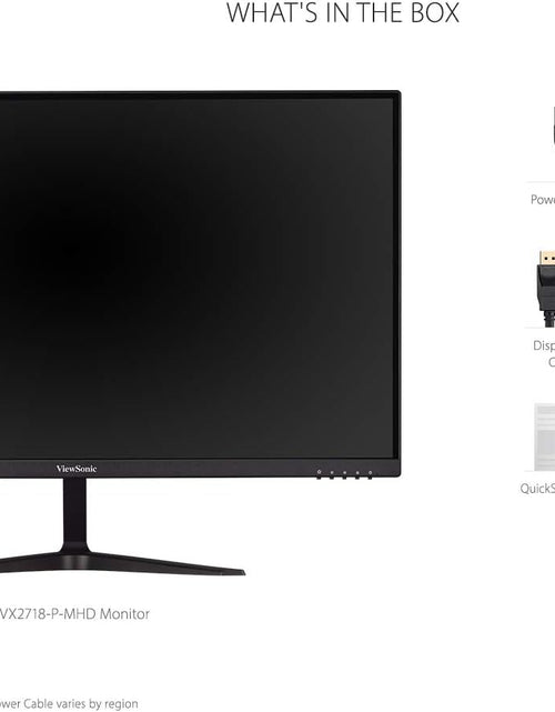 Load image into Gallery viewer, OMNI VX2718-P-MHD 27 Inch 1080P 1Ms 165Hz Gaming Monitor with Adaptive Sync, Eye Care, HDMI and Displayport, Black

