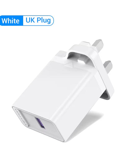 USB Quick Charge 3.0 QC 22.5W USB Charger for Huawei SCP Samsung Xiaomi Fast Wall Charging Portable Mobile Phone Charger